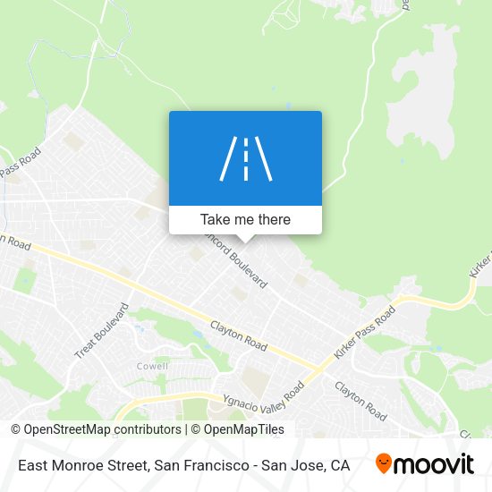 East Monroe Street map