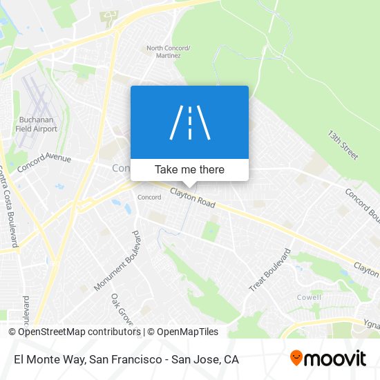 El Monte Way map