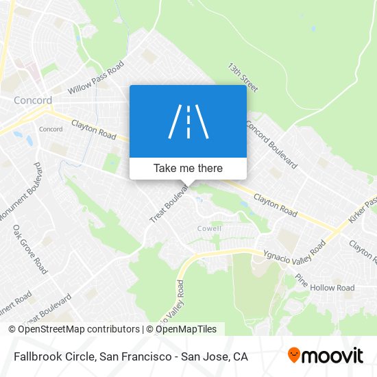 Mapa de Fallbrook Circle