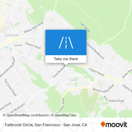 Fallbrook Circle map