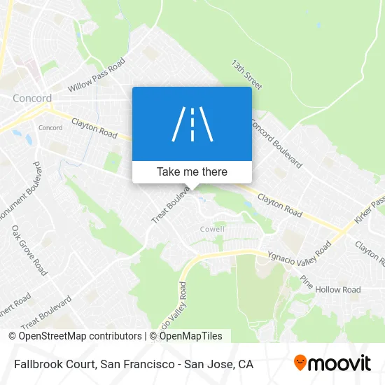 Fallbrook Court map