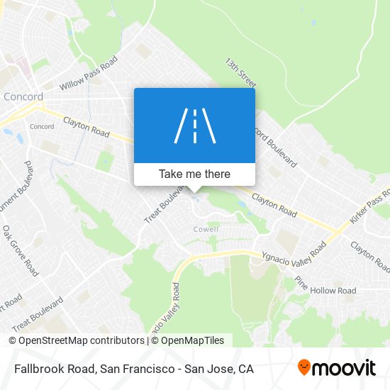 Fallbrook Road map