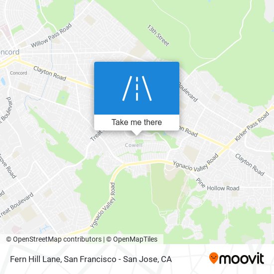 Fern Hill Lane map