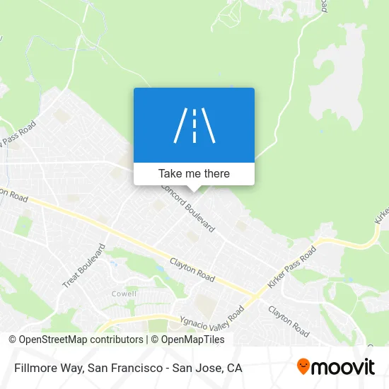Fillmore Way map