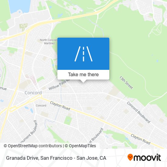 Granada Drive map