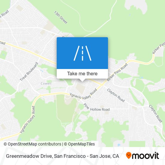 Greenmeadow Drive map