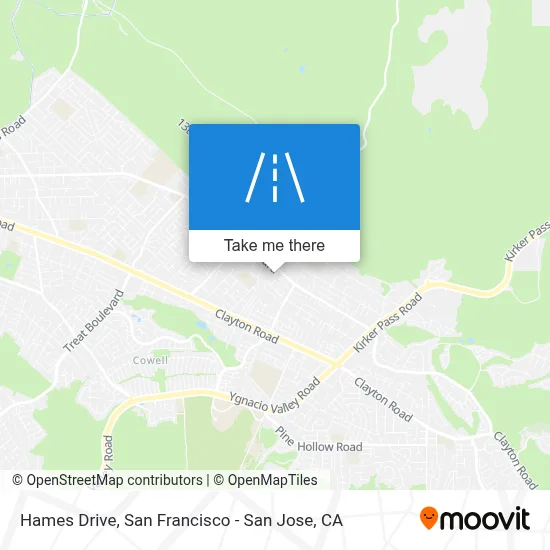 Hames Drive map