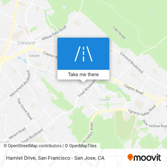 Hamlet Drive map