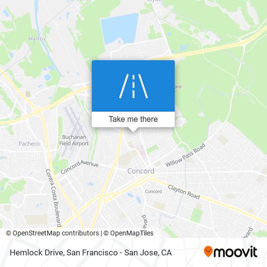 Hemlock Drive map