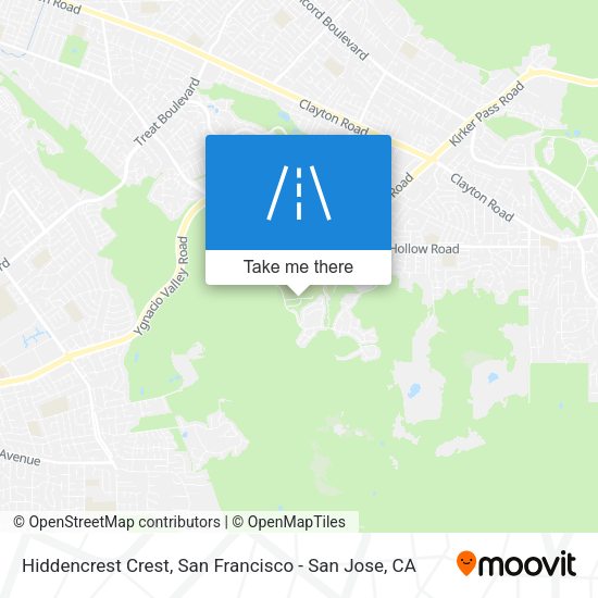 Hiddencrest Crest map