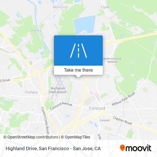 Highland Drive map