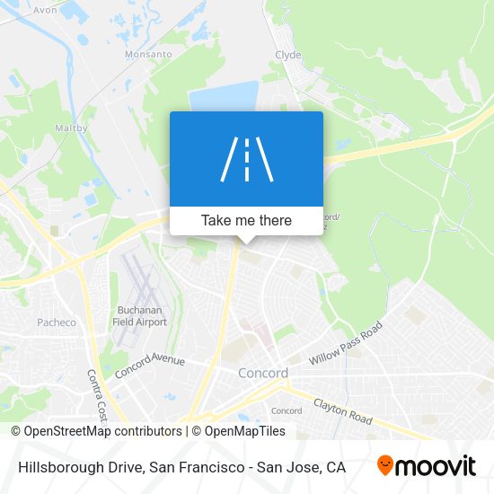 Hillsborough Drive map
