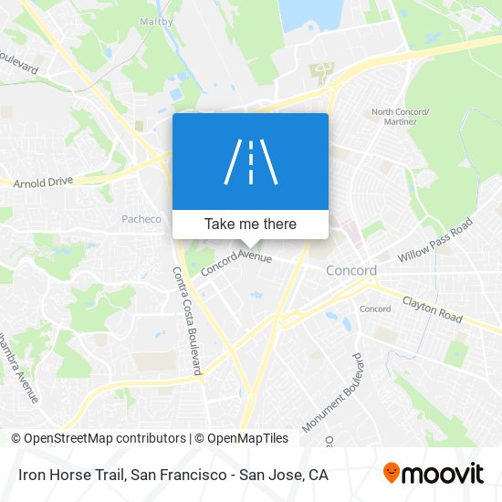 Iron Horse Trail map