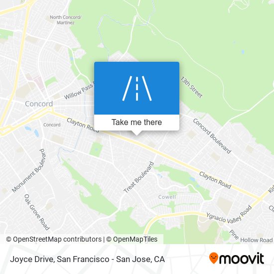 Joyce Drive map