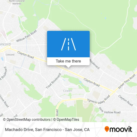 Machado Drive map