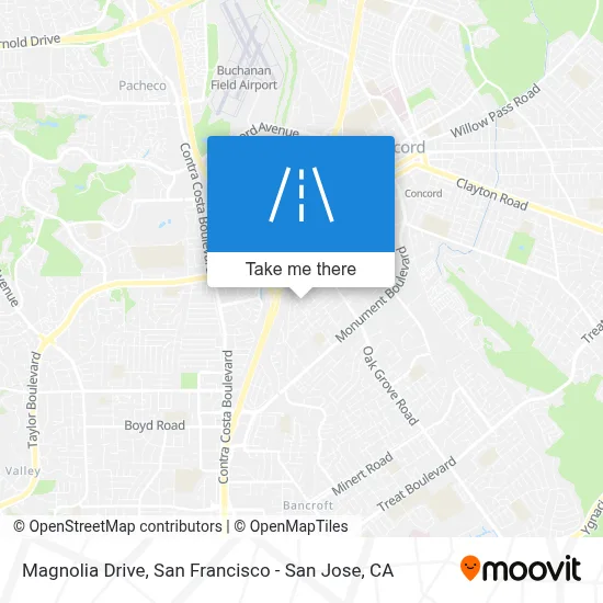 Magnolia Drive map