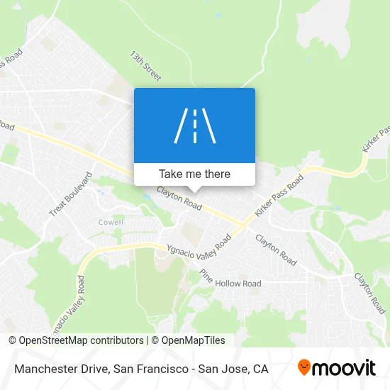 Manchester Drive map