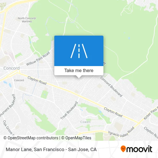 Manor Lane map