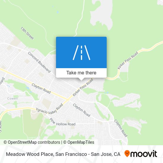 Meadow Wood Place map