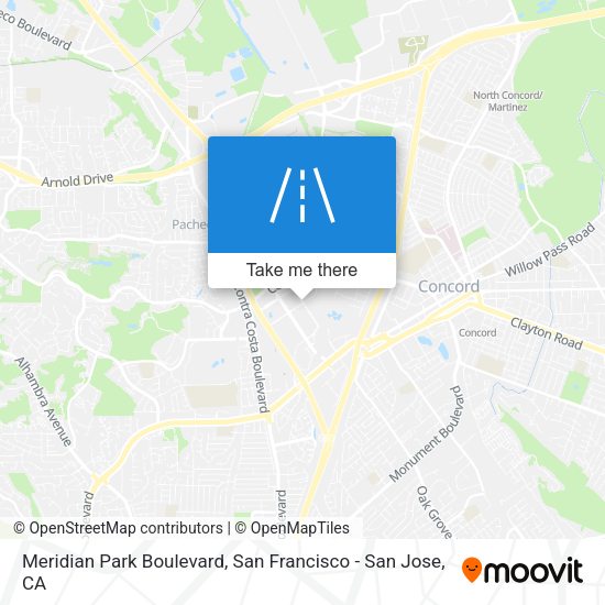 Meridian Park Boulevard map