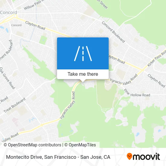 Montecito Drive map