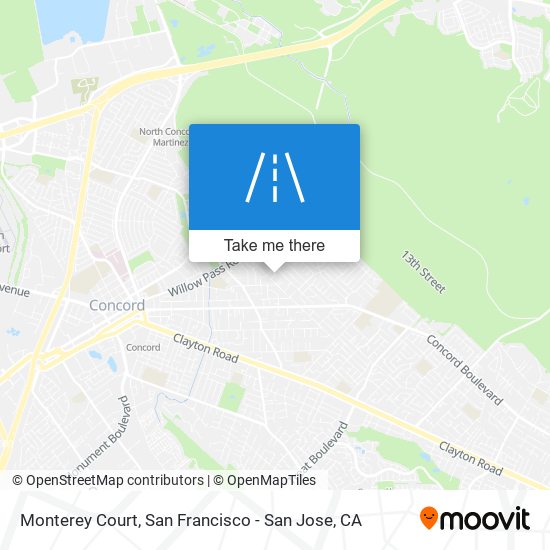 Monterey Court map