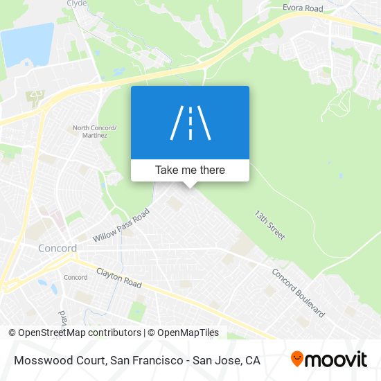 Mosswood Court map