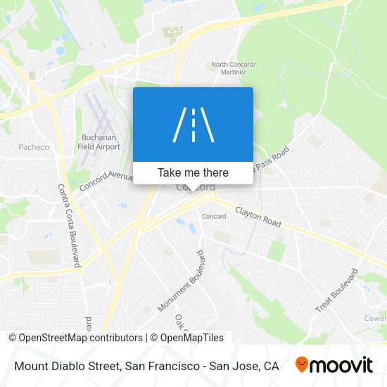 Mapa de Mount Diablo Street