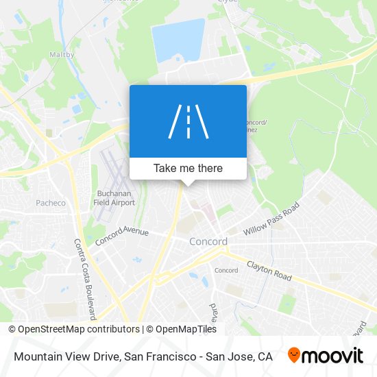 Mountain View Drive map