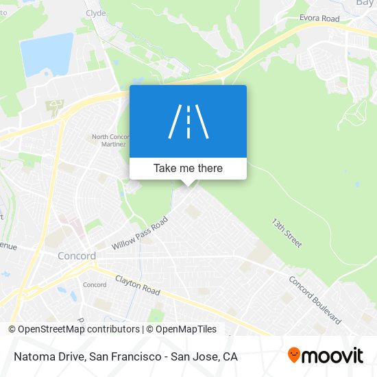 Natoma Drive map