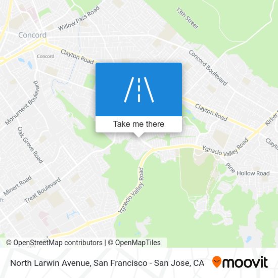 Mapa de North Larwin Avenue