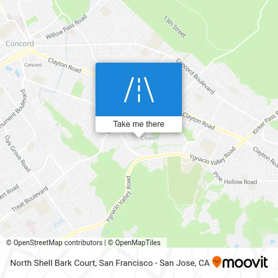North Shell Bark Court map