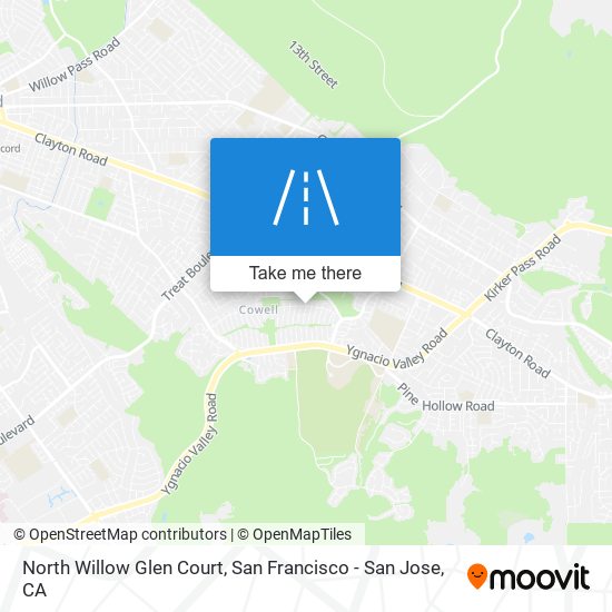 Mapa de North Willow Glen Court