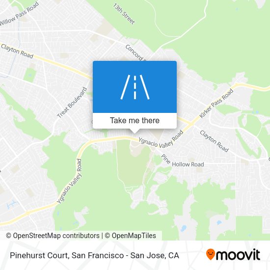 Mapa de Pinehurst Court