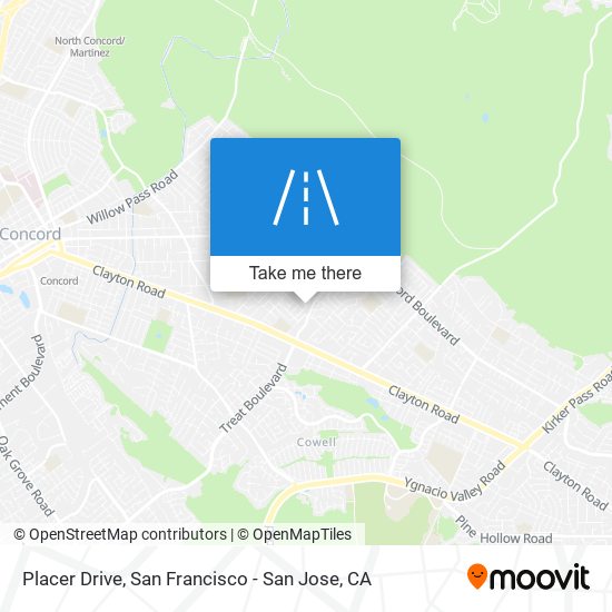 Placer Drive map