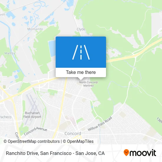 Ranchito Drive map