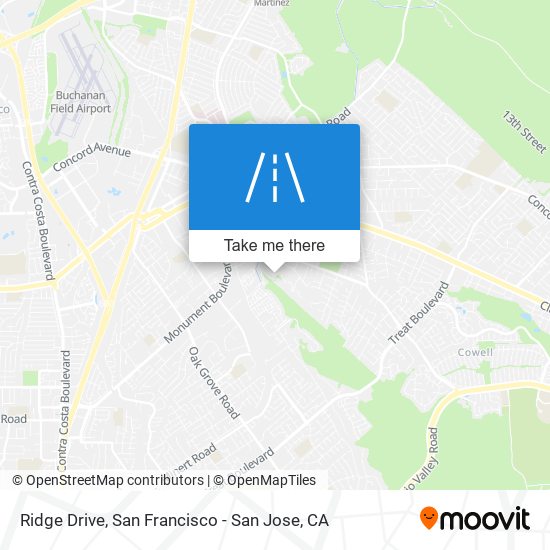 Ridge Drive map