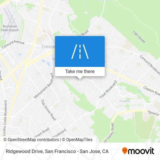 Ridgewood Drive map