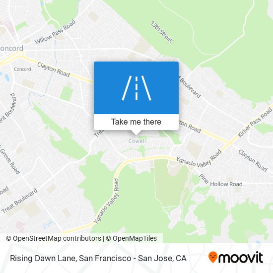 Rising Dawn Lane map