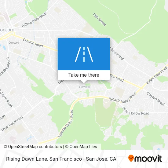 Rising Dawn Lane map