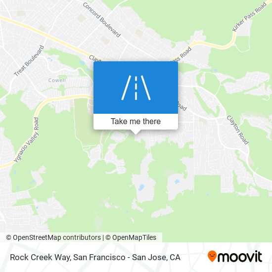 Mapa de Rock Creek Way