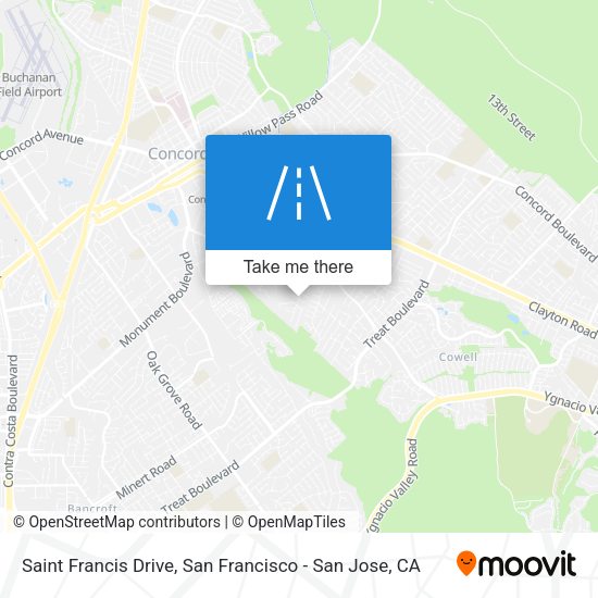Mapa de Saint Francis Drive