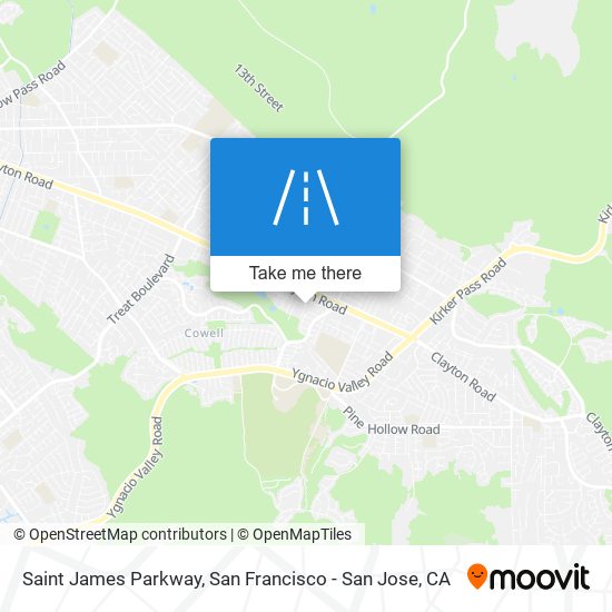 Saint James Parkway map