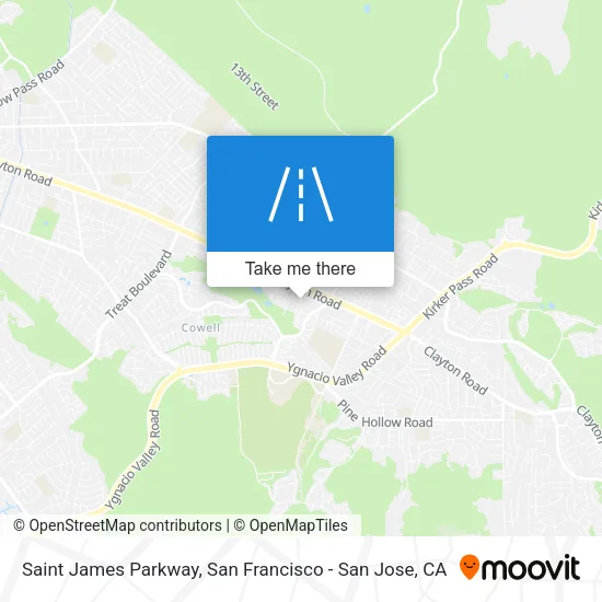 Saint James Parkway map