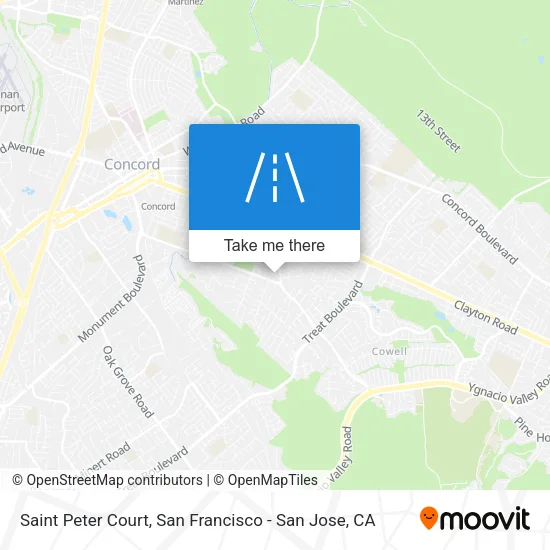 Saint Peter Court map