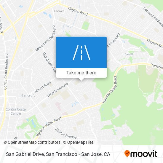 San Gabriel Drive map