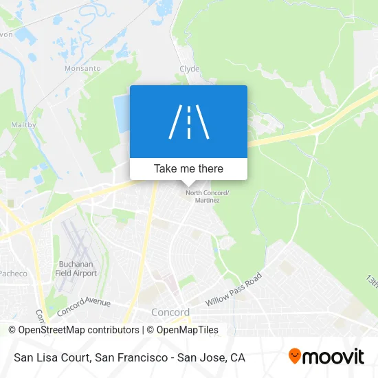 San Lisa Court map