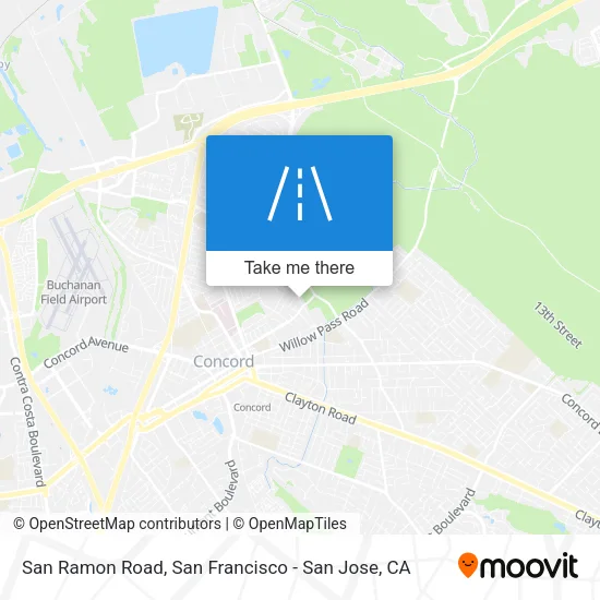 San Ramon Road map