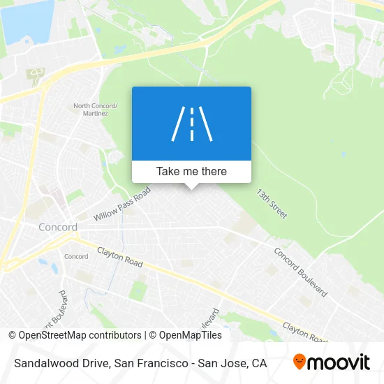 Sandalwood Drive map