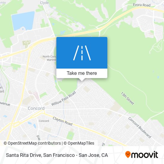 Santa Rita Drive map